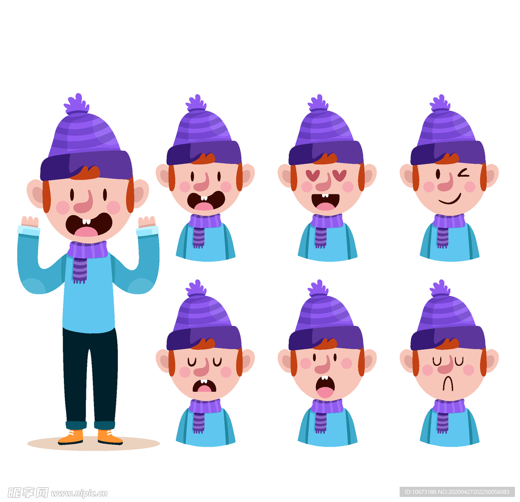 不同表情