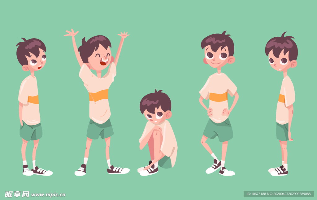 人物不同动作