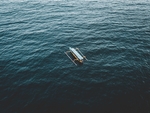 大海小船海水海浪风景