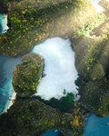 大海小岛地形海水风景
