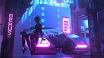 彩色动漫人物插画背景
