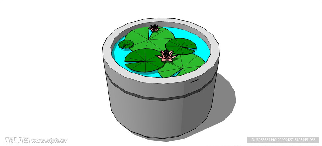 种荷花的水缸 小花坛 木花坛