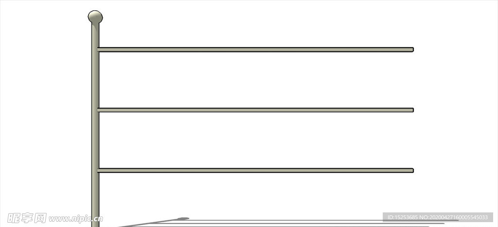 铁栅栏 护栏 围栏 室外模型