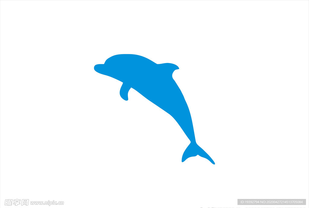 海豚图标矢量素材