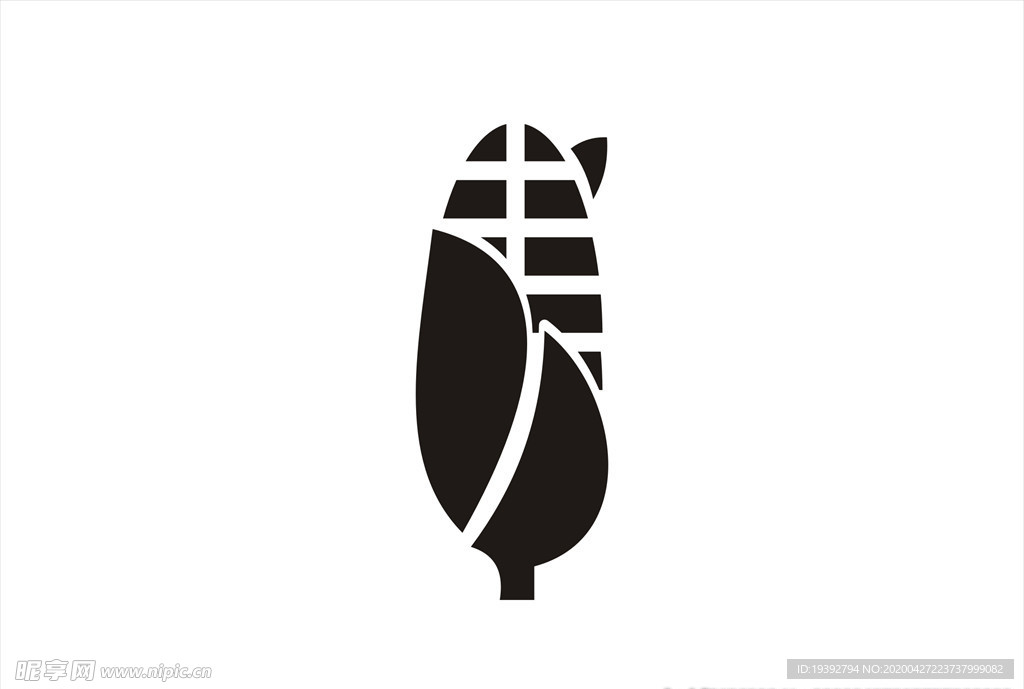 玉米图标矢量素材