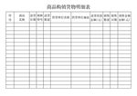商品购销货物明细表