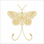 矢量蝴蝶印花底纹