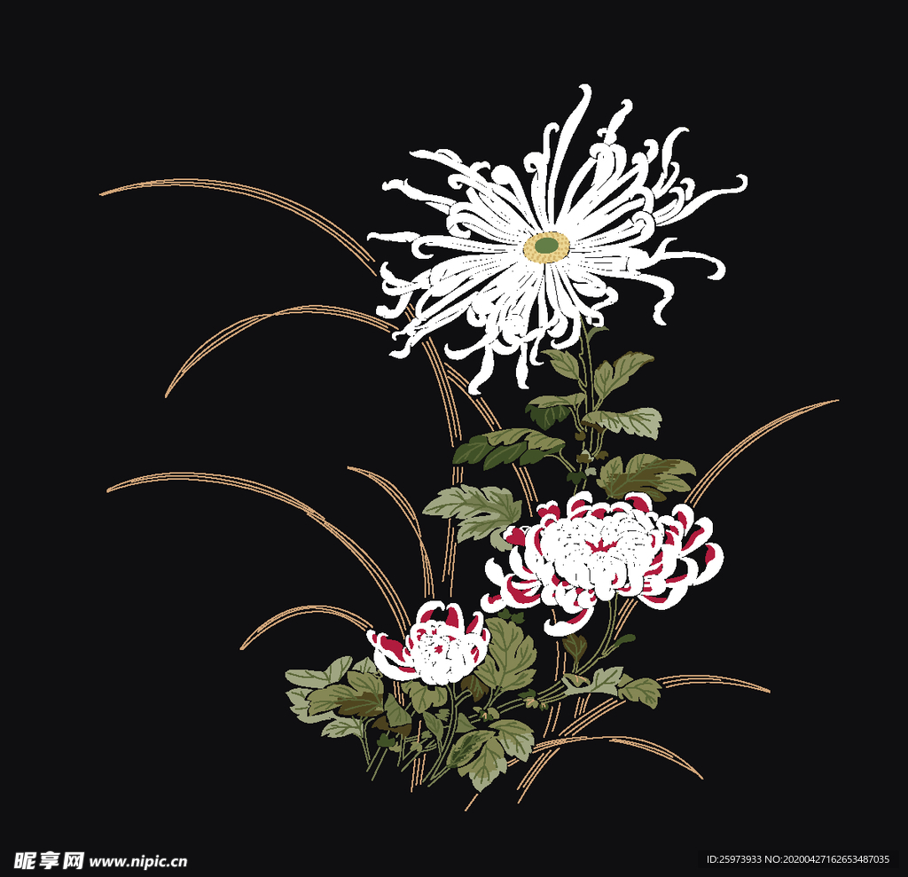 手绘花 花朵 大牌 新款 爆款