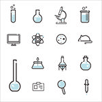 简约科学实验图标icon设计