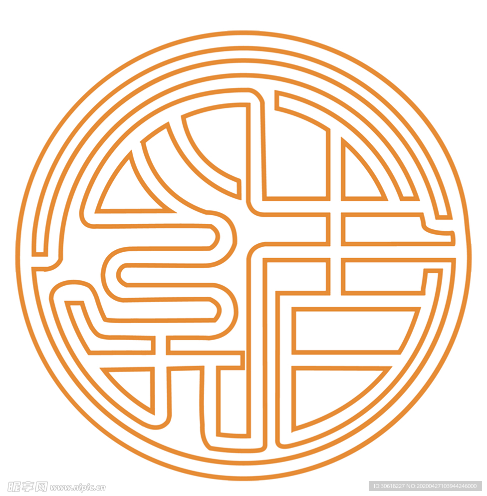 中式装饰线条几何元素