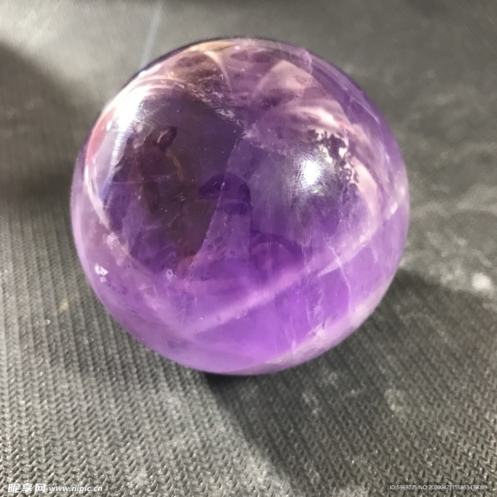 紫水晶 球 矿石