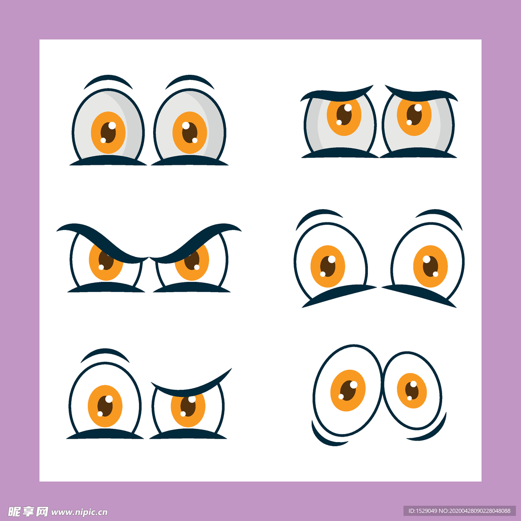 卡通眼睛素材