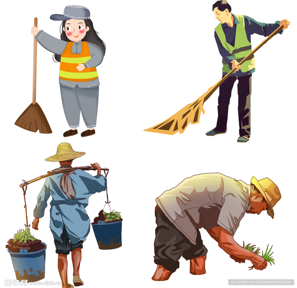 劳动者插图