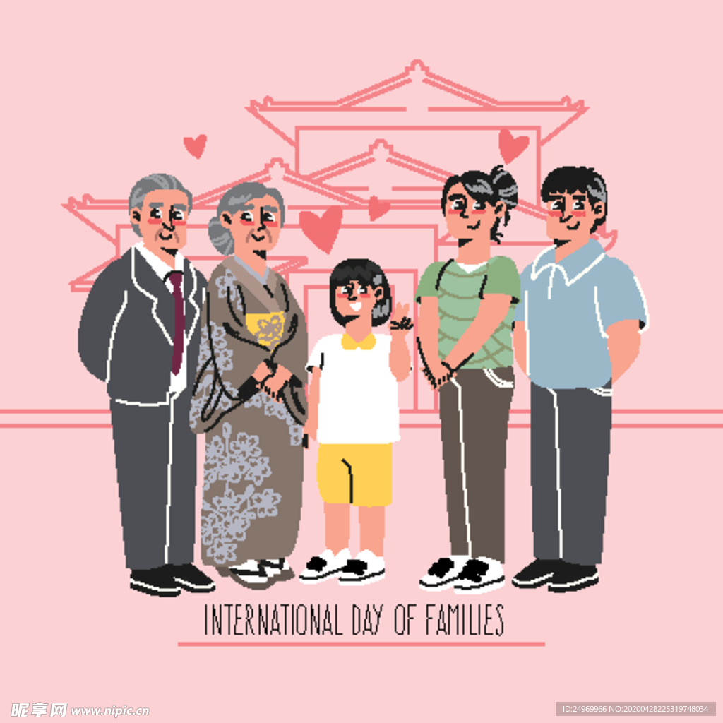 卡通家庭