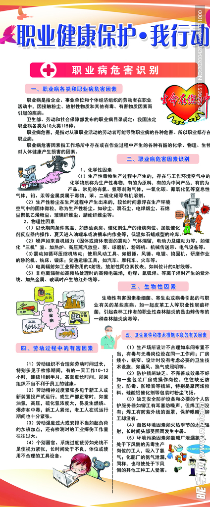 职业病宣传展架