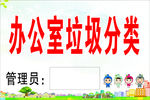 办公室垃圾分类公示牌