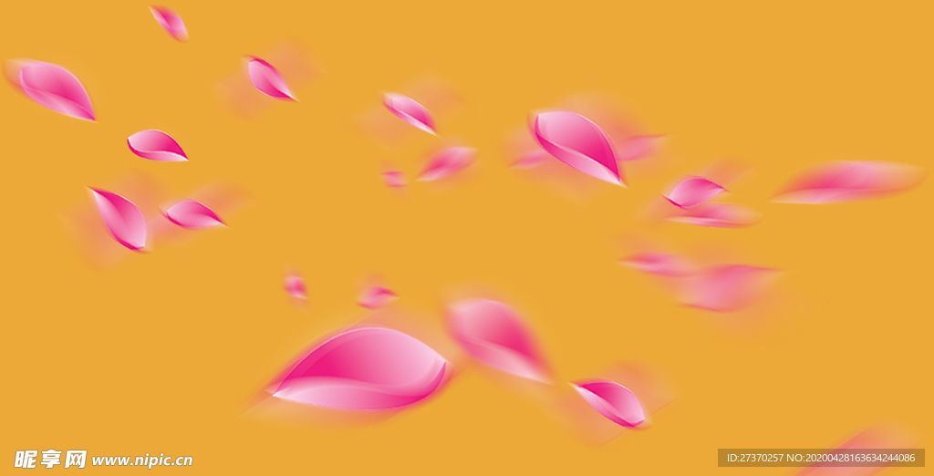 粉红花瓣