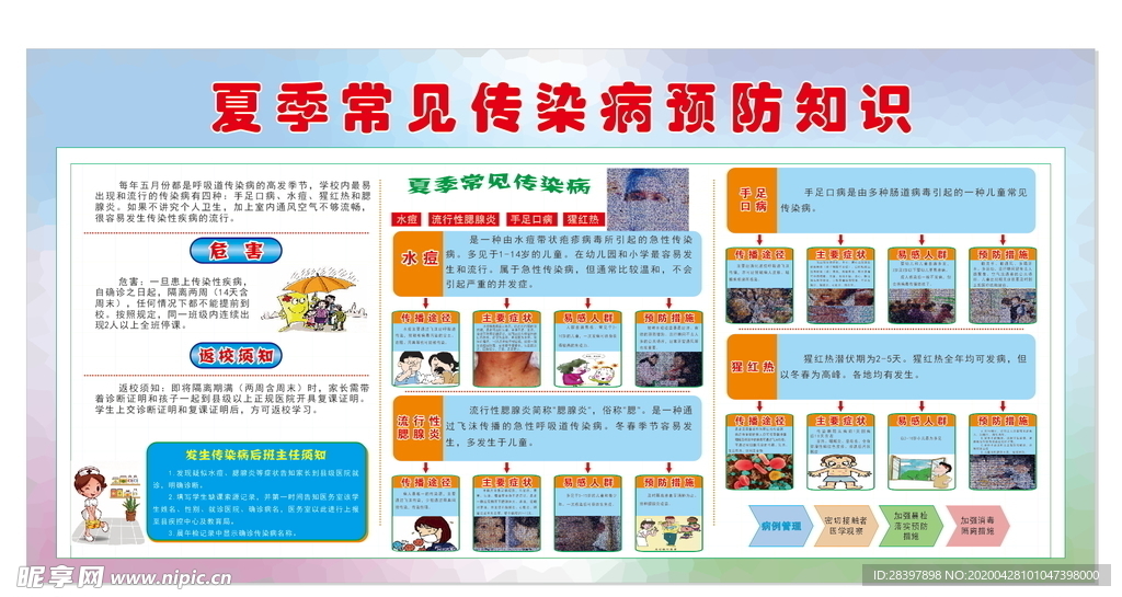 夏季常见传染病预防知识
