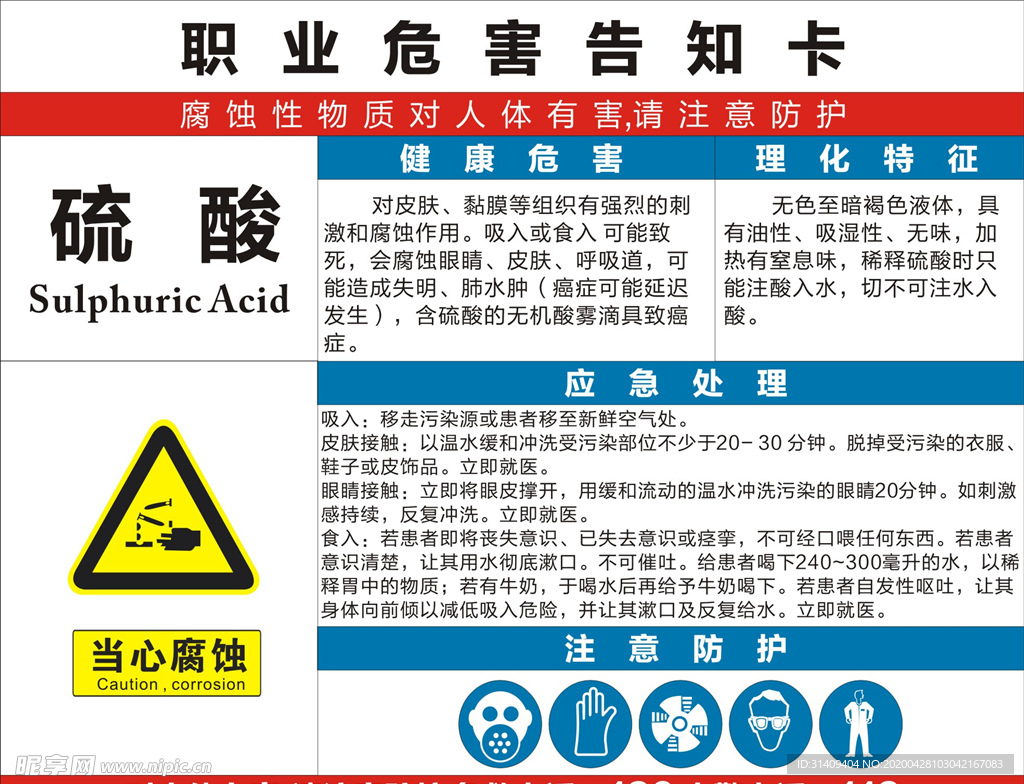 职业危害告知书警示牌