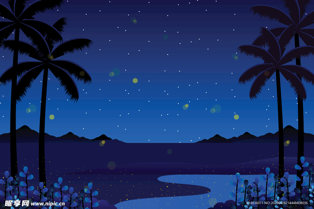 自然风光插画