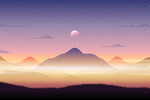 自然风光插画