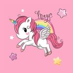 局部图案动物独角兽图形星型