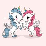 局部图案动物独角兽
