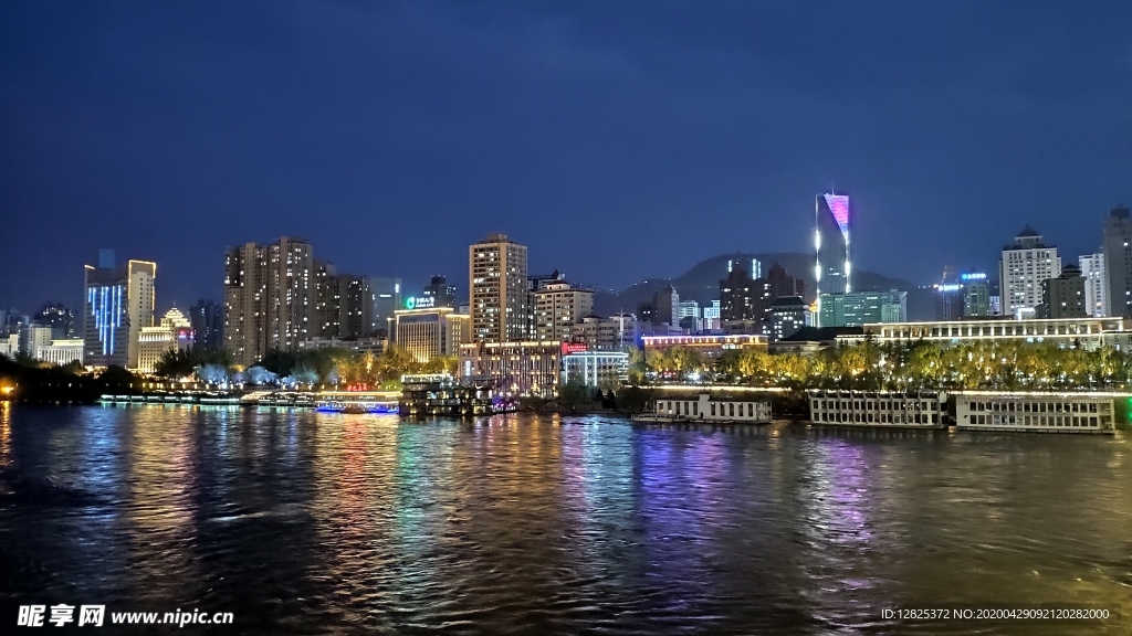 兰州黄河夜景