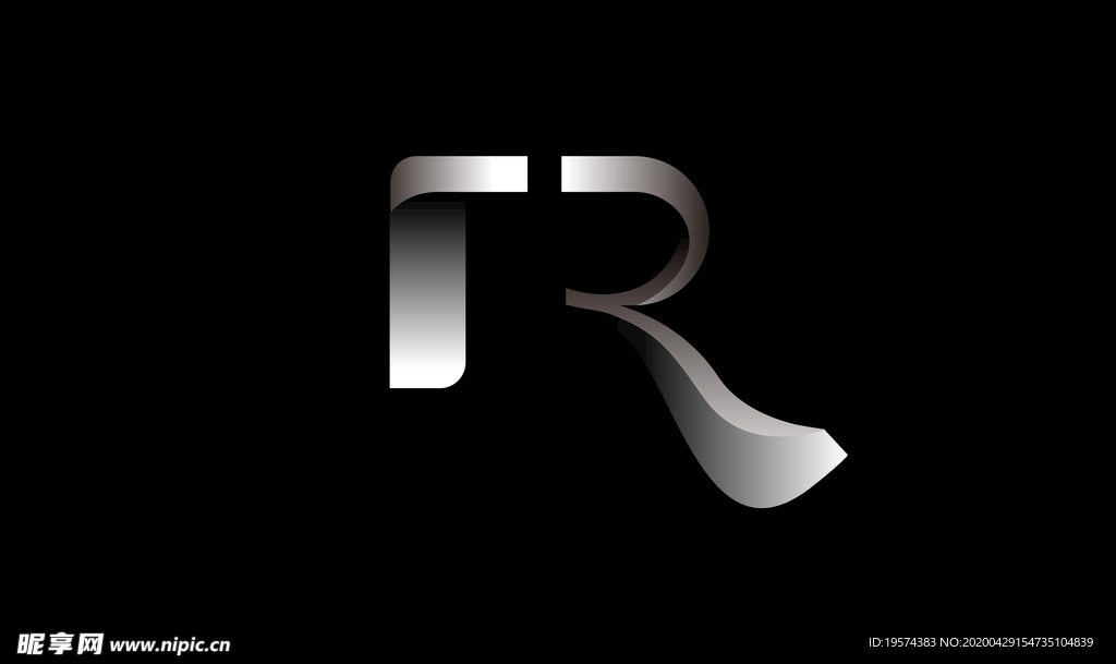 r R 字母 现代 简约 赛车