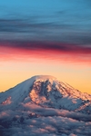 彩色雪山