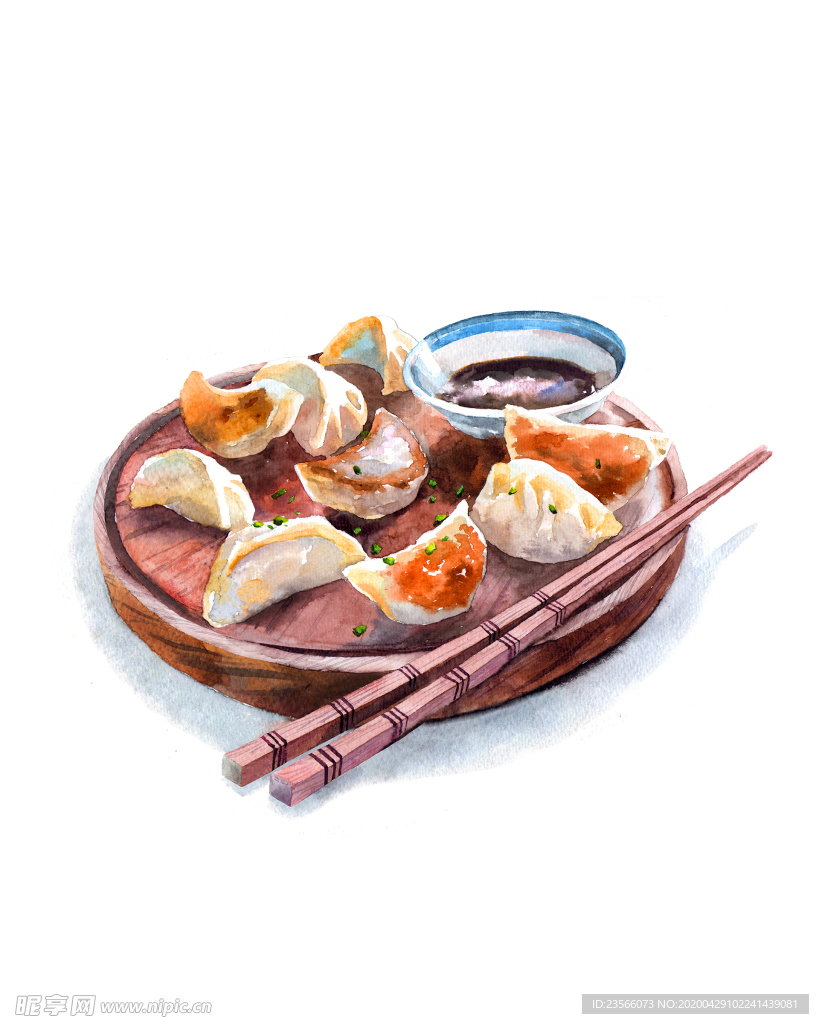 美食料理插画