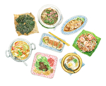 美食料理插画