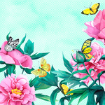 植物花朵绘画素材