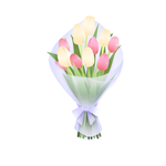 手绘郁金香花束插画装饰素材