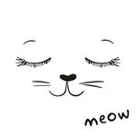 手绘卡通猫