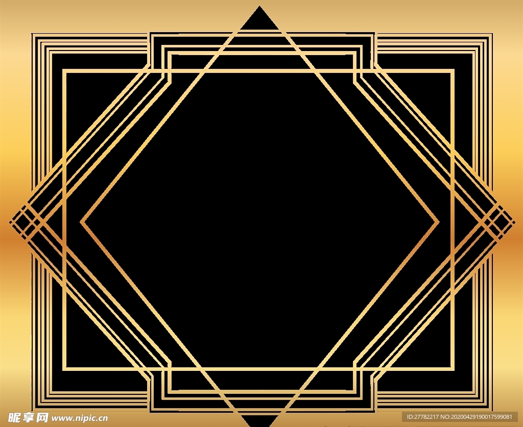 金色边框
