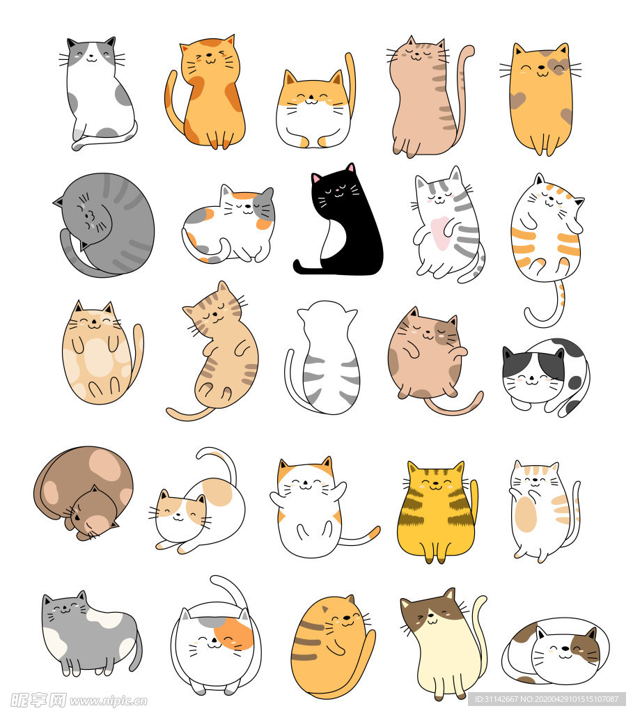 猫卡通图片