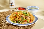 鸡蛋肉丝炒粉