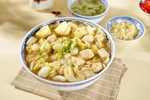 白菜蛋菇鱼丸粉