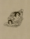 敦煌佛教绘画线稿图