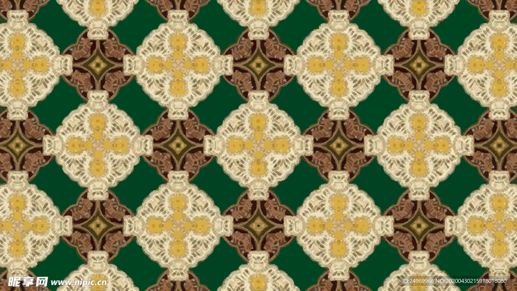 连续花纹