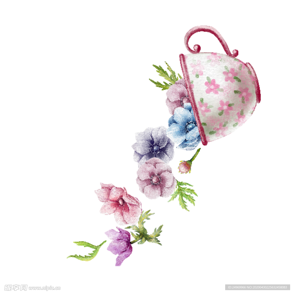 水彩花卉