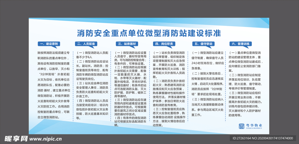 消防站制度牌