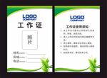 绿色叶子工作证