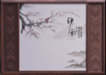 屏风  梅花