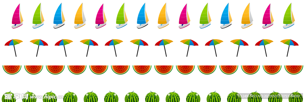 夏季元素插图