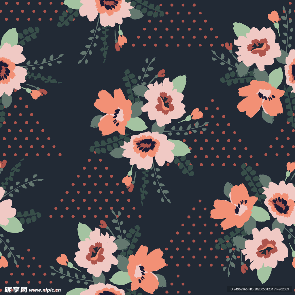丛林无缝花纹