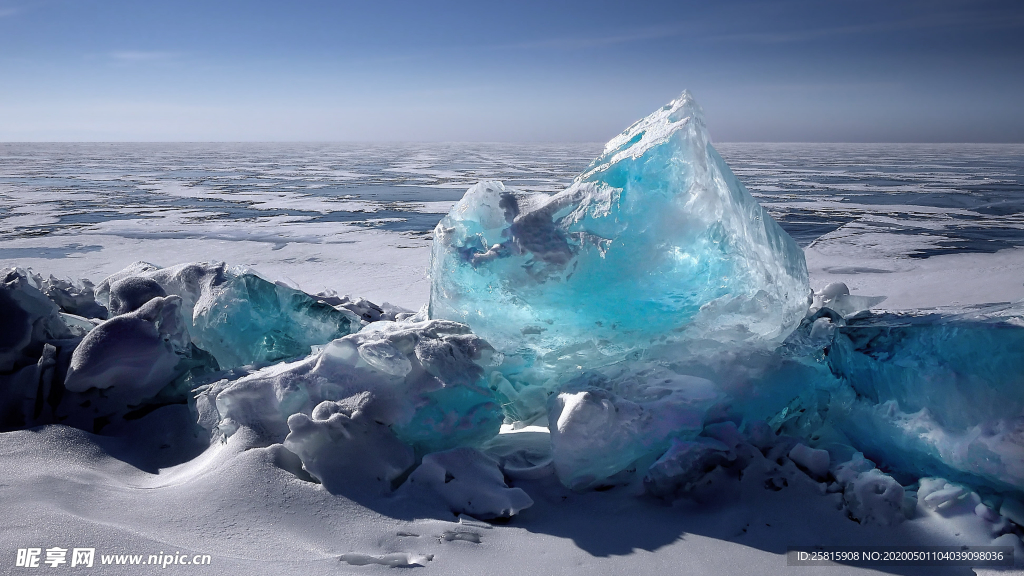 冰川寒冰极地冰块图片