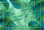线条矢量手绘花草植物