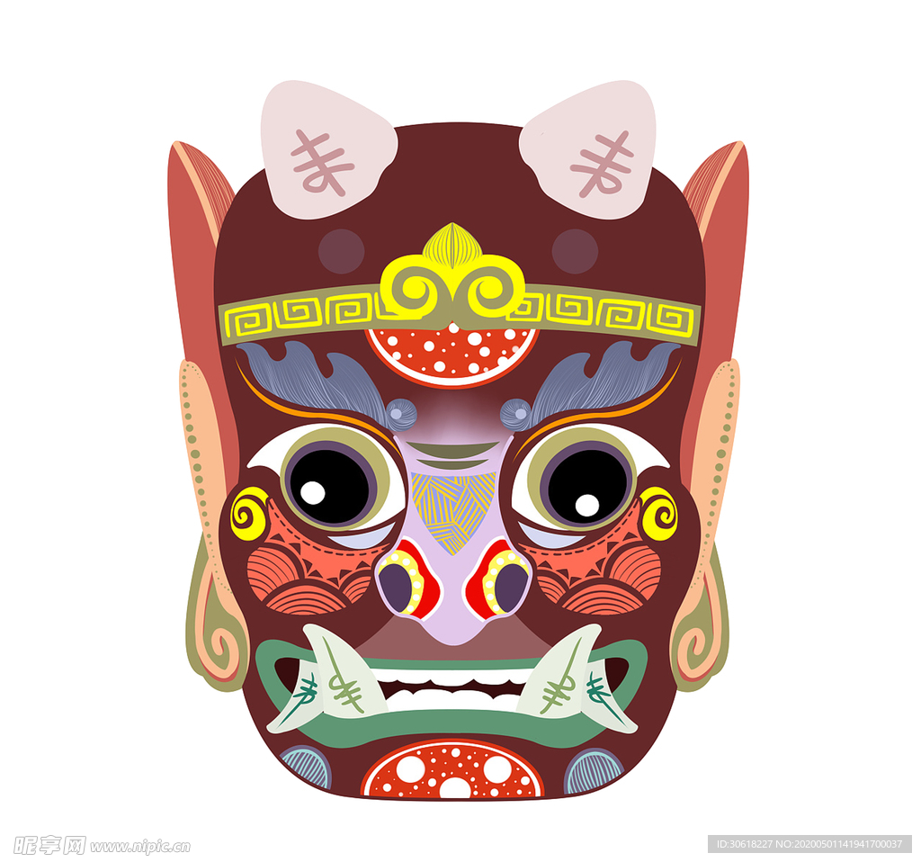 中国风少数民族装饰画合层